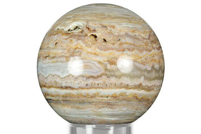 Polished Banded Lace Agate Sphere #328002